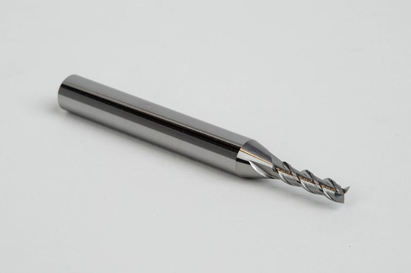 3mm Ø Carbide End Mill, 3 Flute, Uncoated, 6mm Shank x 11mm LOC, Square Profile, HSAM2