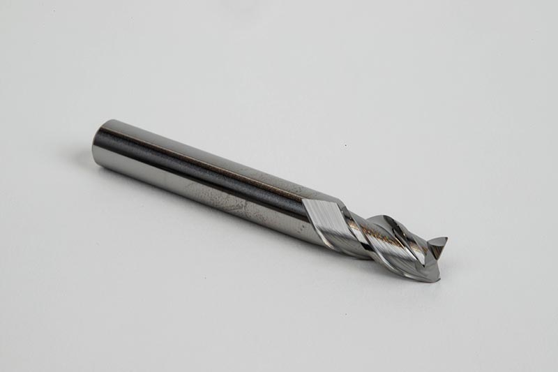 8mm Ø Carbide End Mill, 3 Flute, Uncoated, 8mm Shank x 16mm LOC, Square Profile, HSAM2