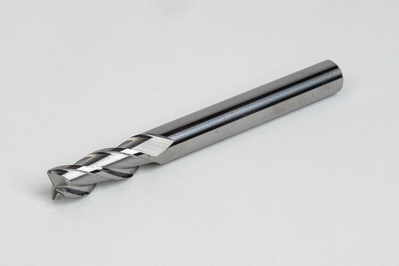 5/16" Ø Carbide End Mill, 3 Flute, Uncoated, 5/16" Shank x 13/16" LOC, 0.015" Radius, HSAM2