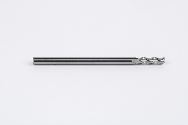 3mm Ø Carbide End Mill, 3 Flute, Uncoated, 3mm Shank x 9mm LOC, Square Profile, HSAM2