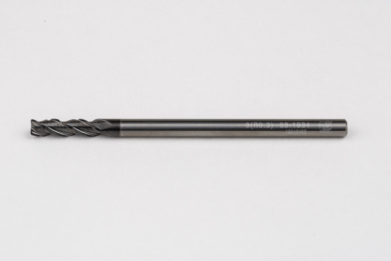 3mm Ø Carbide End Mill, 3 Flute, DLC Coated, 3mm Shank x 10mm LOC, 0.3mm Radius, HSAM2