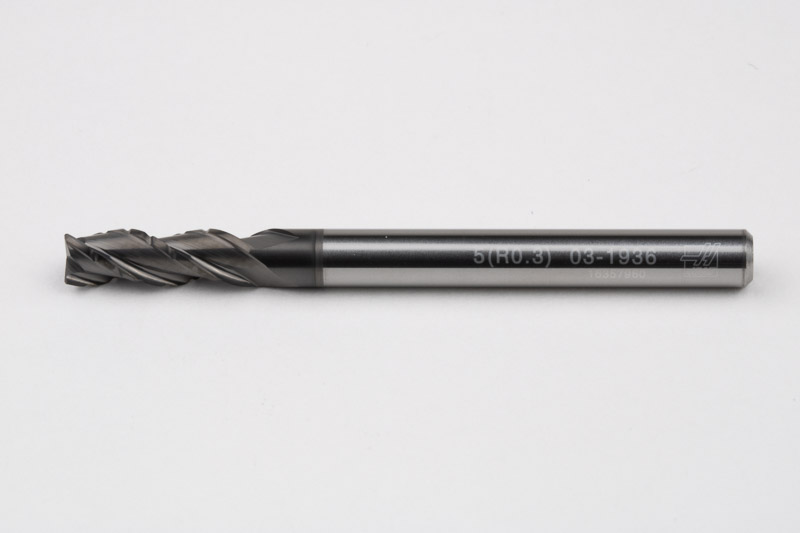 5mm Ø Carbide End Mill, 3 Flute, DLC Coated, 5mm Shank x 15mm LOC, 0.3mm Radius, HSAM2