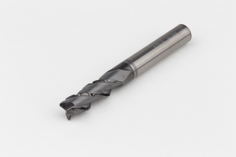 8mm Ø Carbide End Mill, 3 Flute, DLC Coated, 8mm Shank x 24mm LOC, 0.8mm Radius, HSAM2
