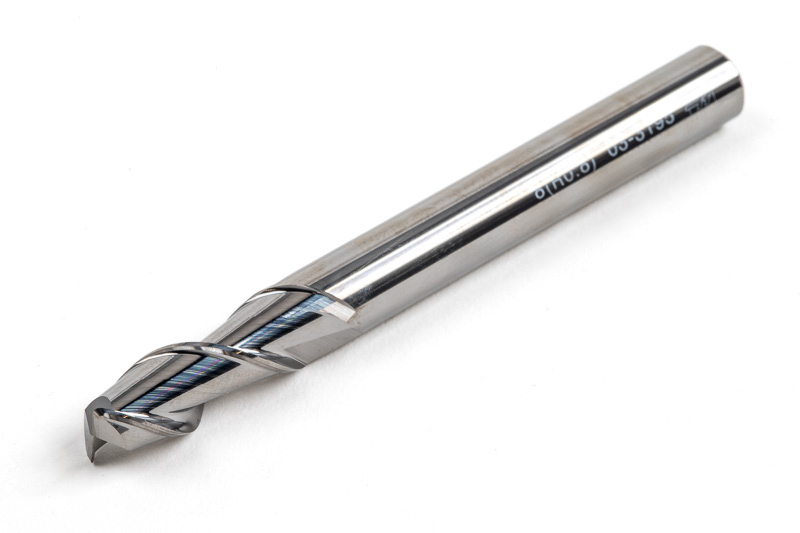 8mm Ø Carbide End Mill, 2 Flute, Uncoated, 8mm Shank x 20mm LOC, 0.8mm Radius, HSAM3