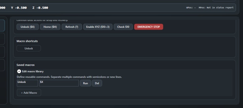 HeliosForged macros and GRBL actions