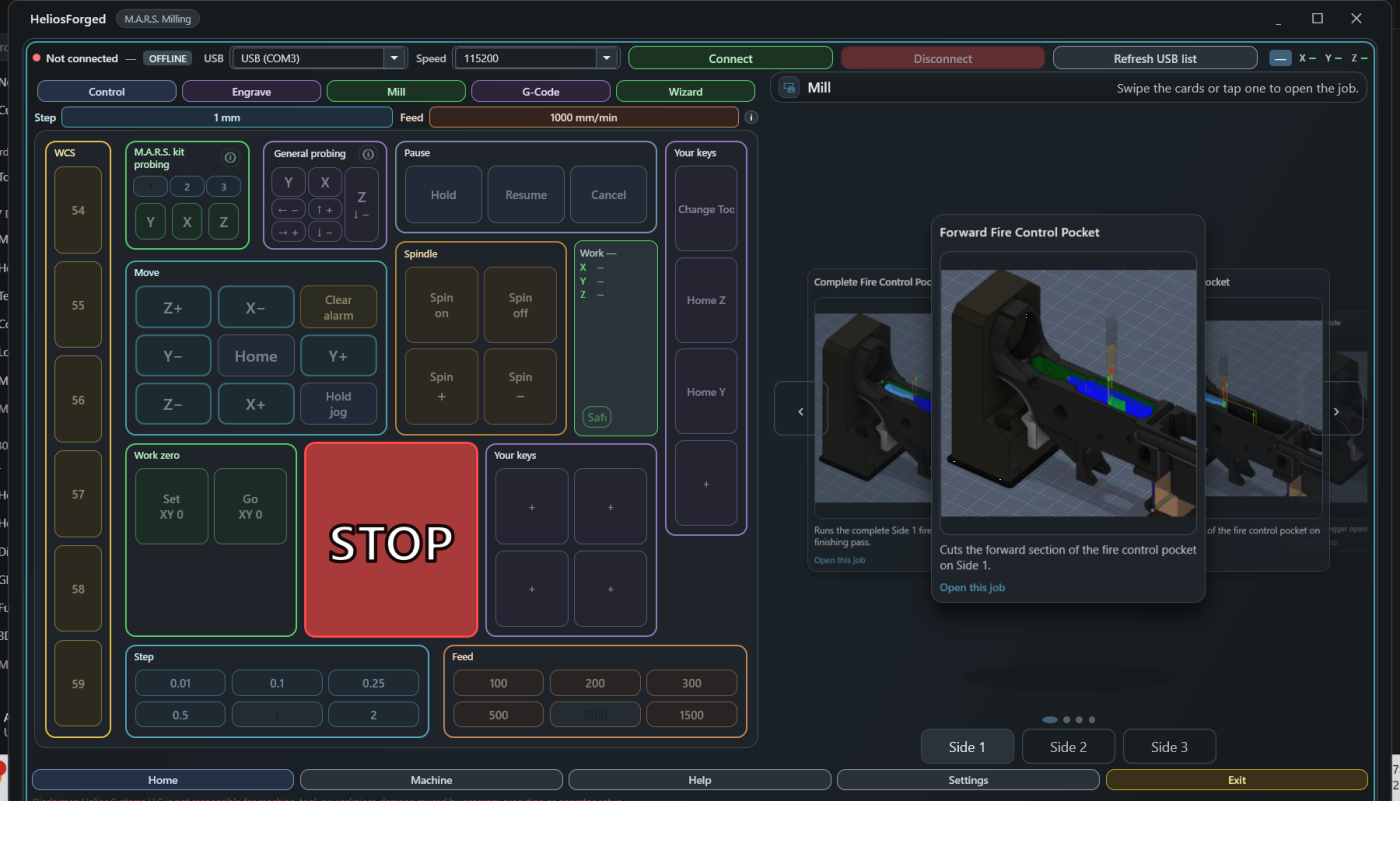 HeliosForged M.A.R.S. milling operations