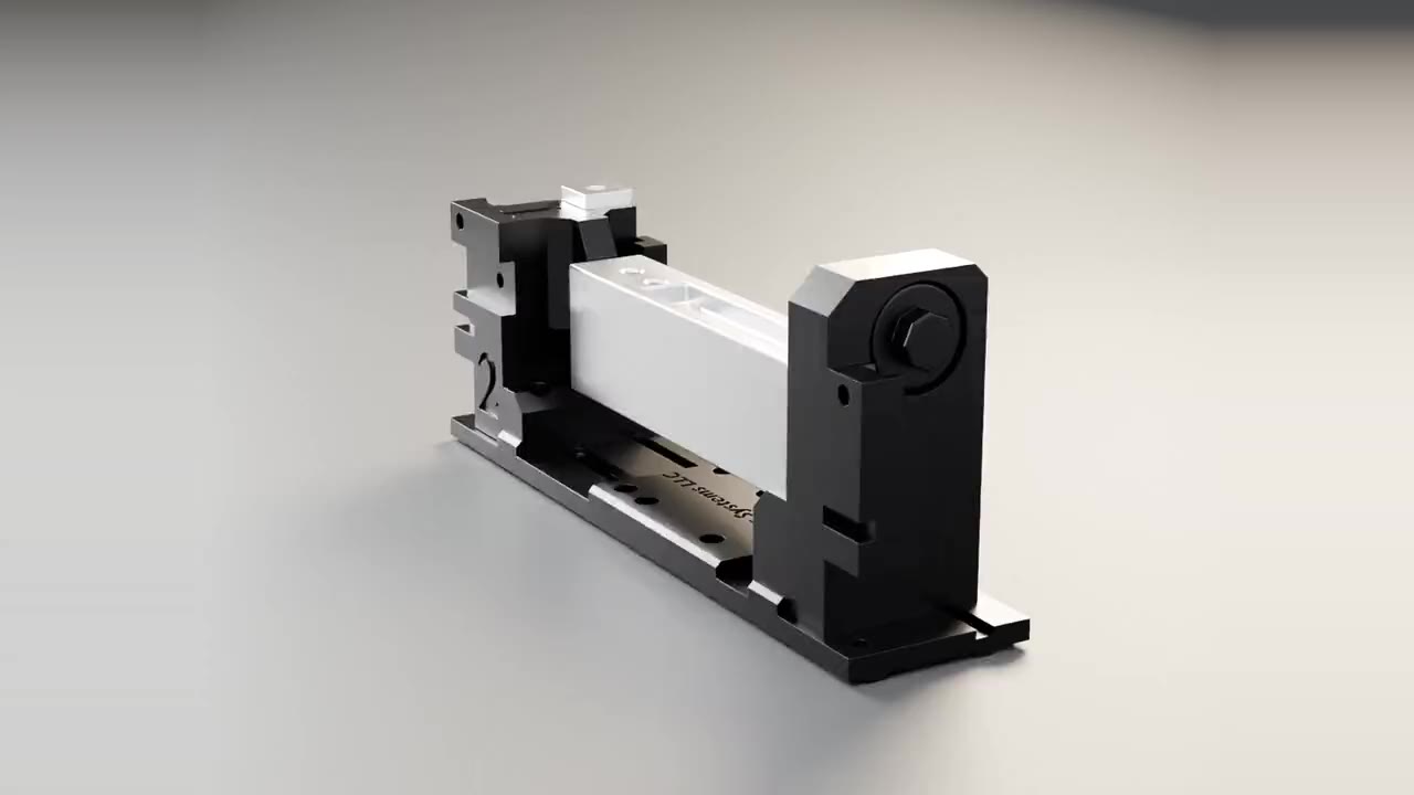 M.A.R.S. modular fixture kit holding an aluminum block